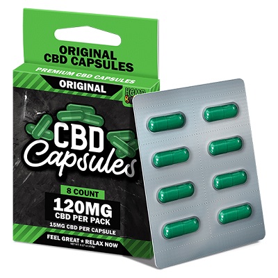 Hemp Bomb - 12 CBD capsules 120mg